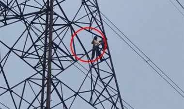 रायपुर में ग्रामीण ने किया खतरनाक कदम, हाईटेंशन टावर पर चढ़ाई