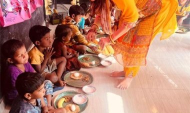 आंगनबाड़ी केन्द्रों में ‘न्योता भोज’ कार्यक्रम : पोषण, शिक्षा और जनभागीदारी का राज्यव्यापी अभियान