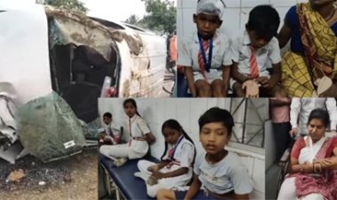 जांजगीर-चांपा में दर्दनाक एक्सीडेंट: शिक्षिका समेत 10+ बच्चे जख्मी