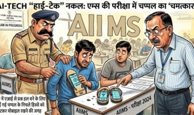 एम्स में एआई से प्रश्न हल करते पकड़े गए दो छात्र