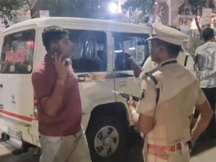 भाजपा नेता की विवादित हरकतें: पुलिस से बदसलूकी और नशे में गाड़ी चलाते पकड़े जाने का VIDEO सामने