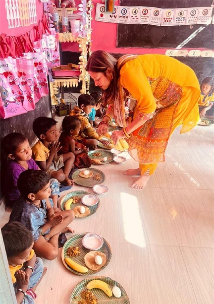 आंगनबाड़ी केन्द्रों में ‘न्योता भोज’ कार्यक्रम : पोषण, शिक्षा और जनभागीदारी का राज्यव्यापी अभियान