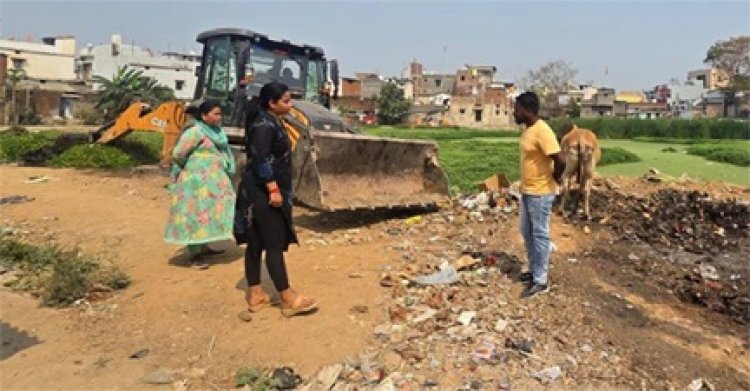 टिकरापारा, पचपेड़ी नाका में शासकीय तालाब अतिक्रमण मुक्त