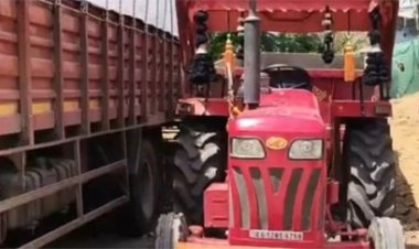 खारंग नदी में लोडिंग का डरावना मंजर, ट्रैक्टर-ट्रॉली पलटने से नाबालिग की मौत