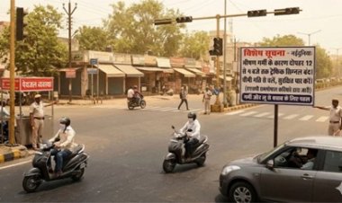 भीषण गर्मी के चलते बिलासपुर में ट्रैफिक सिग्नल पर अस्थायी रोक