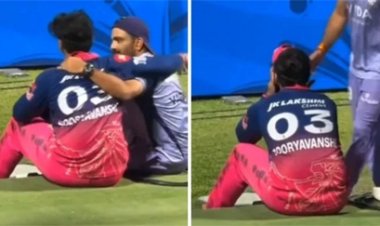 मैच हारने के बाद रो पड़े Vaibhav Suryavanshi, KKR खिलाड़ी का सहारा वायरल