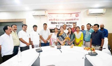 साकेत भवन में कर्मचारी राज्य बीमा औषधालय ने लगाया विशेष स्वास्थ्य जागरूकता व जांच शिविर