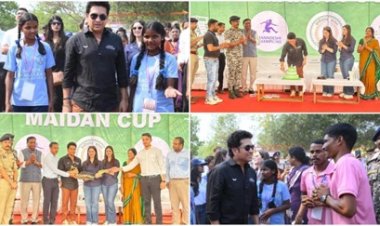 सचिन तेंदुलकर ने बस्तर में आदिवासी बच्चों संग मनाया जन्मदिन