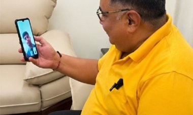 पेंड्रा के मेधावी विद्यार्थियों से वीडियो कॉल पर जुड़े मंत्री  राजेश अग्रवाल