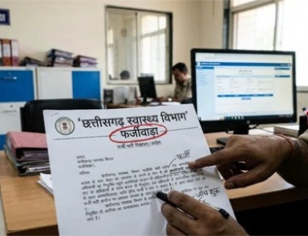 छत्तीसगढ़ स्वास्थ्य विभाग के नाम पर फर्जीवाड़ा