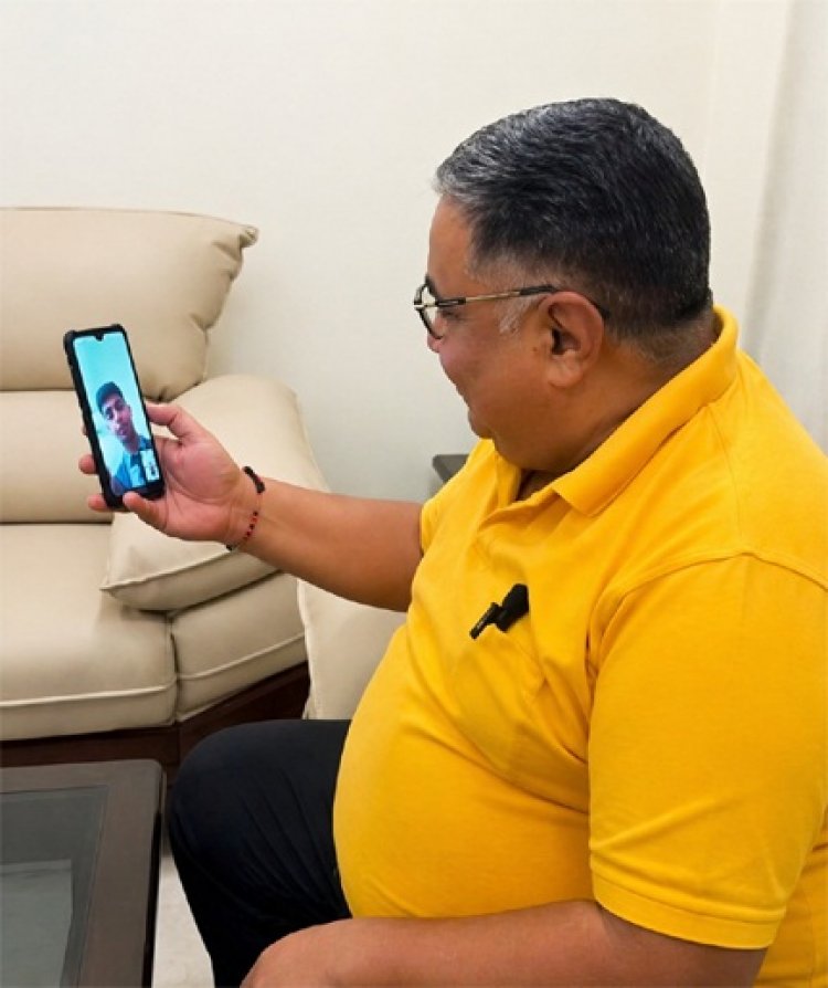 पेंड्रा के मेधावी विद्यार्थियों से वीडियो कॉल पर जुड़े मंत्री  राजेश अग्रवाल