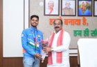 उप मुख्यमंत्री अरुण साव से छत्तीसगढ़ के अंतरराष्ट्रीय शूटर दिव्यांशु ने की मुलाकात