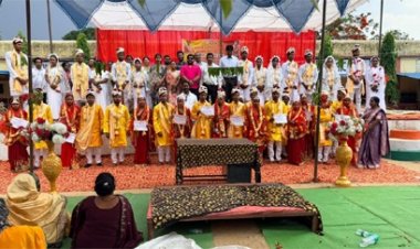 मुख्यमंत्री कन्या विवाह योजना के तहत जशपुर जिले में 65 जोड़े वैवाहिक बंधन में बंधे