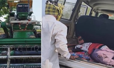 सड़क पर कहर: पचपेड़ी में हार्वेस्टर ने बाइक सवारों को कुचला