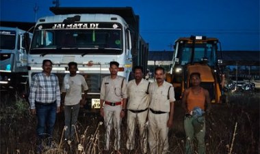 अवैध खनिज उत्खनन व परिवहन के मामलों में 1 जेसीबी सहित 4 वाहन जब्त
