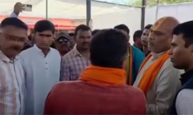 CEO और भाजपा नेता के बीच तीखी बहस, वायरल वीडियो में विधायक की चुप्पी चर्चा में