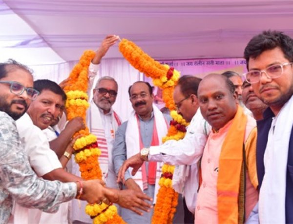 उप मुख्यमंत्री अरुण साव प्रथम तेलीन सत्ती माता महोत्सव में हुए शामिल