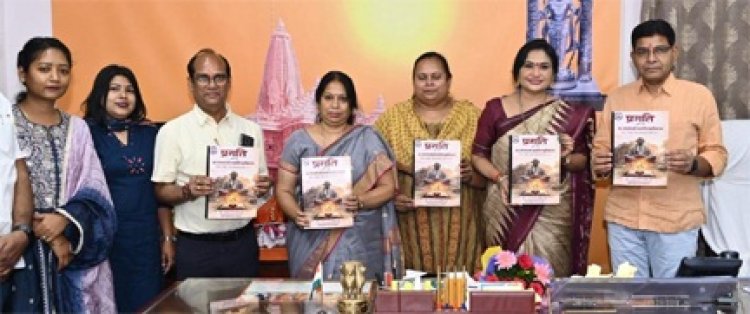प्रगति पत्रिका विद्यार्थियों की वैचारिक शक्ति और शिक्षकों के मार्गदर्शन का प्रतिबिंब- मंत्री टंक राम वर्मा