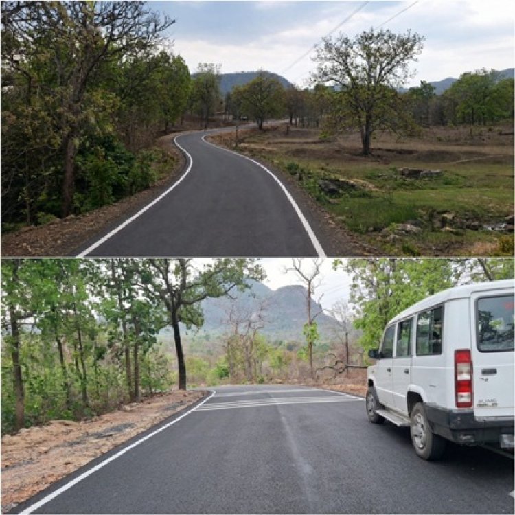 पहाड़ों के बीच बसाहट तक पहुँची नई उम्मीद, जामभाठा-सोनारी में बनी पक्की सड़क