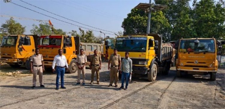 ’प्रदेशभर में अवैध उत्खनन के खिलाफ सख्ती, बलरामपुर में 4 टीपर जब्त’