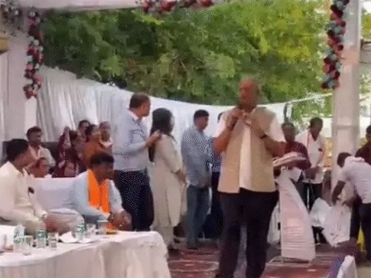 जनता की शिकायतों पर बृजमोहन नाराज, नायब तहसीलदार पर जताई नाराजगी