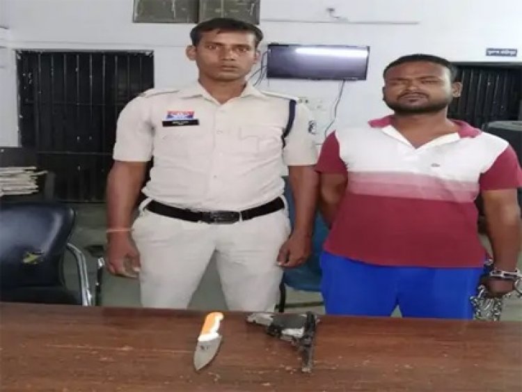 एयरगन और चाकू बरामद, आरोपी युवक हिरासत में