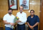 राज्यपाल डेका से छत्तीसगढ़ कायाकिंग-कैनोइंग एसोसिएशन के पदाधिकारियों ने भेंट की