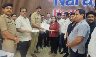स्वास्थ्य शिविर पहुंचे पुलिस कमिश्नर, सेवाओं की गुणवत्ता परखी