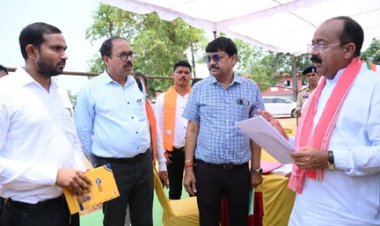 उप मुख्यमंत्री अरुण साव का बस्तर में निर्माण कार्यों का निरीक्षण जारी