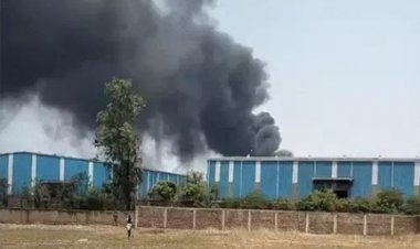 पोरवाल ऑयल फैक्ट्री में आग, मचा हड़कंप