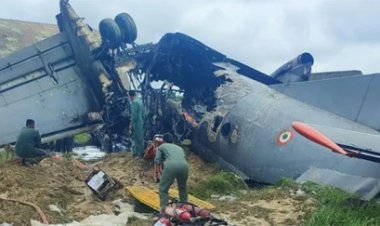 जोरहाट एयरबेस पर AN-32 क्रैश, 5 जवान बलिदान