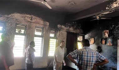 केशकाल कॉलेज में आग से हड़कंप, छात्र सुरक्षित