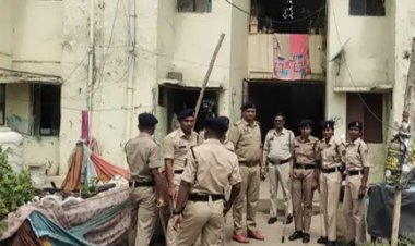 बीएसयूपी कॉलोनी में चला मेगा पुलिस ऑपरेशन