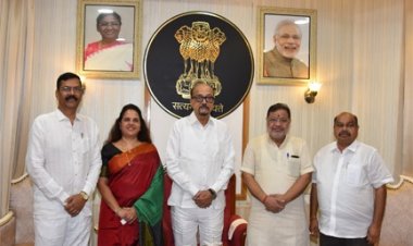 राज्यपाल डेका से क्षेत्र के जनप्रतिनिधियों ने की भेंट
