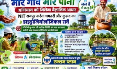 “मोर गाँव मोर पानी' अभियान को मिलेगा वैज्ञानिक आधार : एनआईटी रायपुर करेगा धमतरी और कुरूद का हाइड्रोजियोलॉजिकल सर्वे