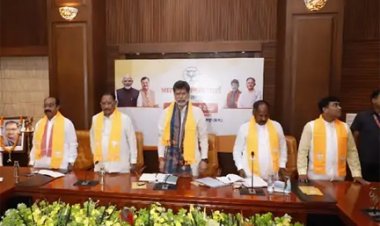 रायपुर में BJP की बड़ी बैठक, CM साय और किरण देव मौजूद