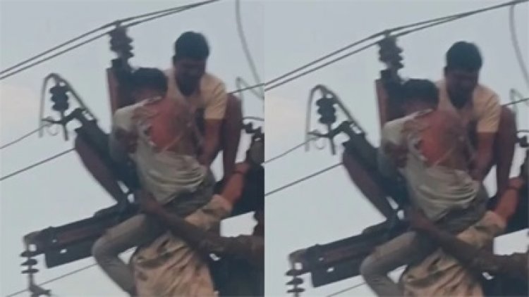 बिजली लाइन पर मरम्मत के दौरान बड़ा हादसा, गंभीर हालत में सिम्स में भर्ती कर्मी