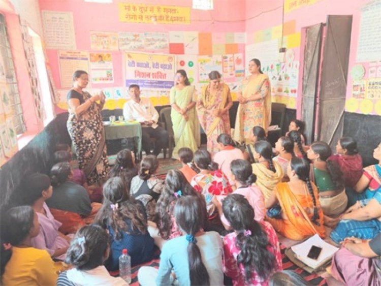 बेटी बचाओ बेटी पढ़ाओ अंतर्गत बलौदा के ग्राम पंचायत चारपारा में विशेष कार्यक्रम आयोजित