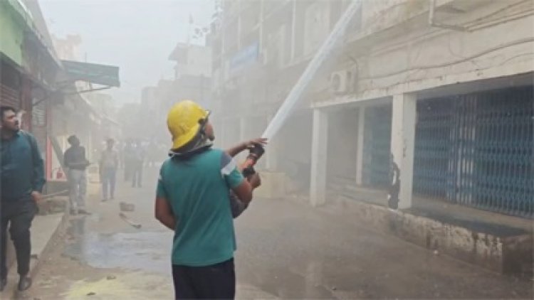 रायपुर बैंक ऑफिस में आग का तांडव