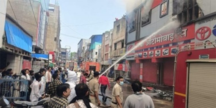 राजधानी में बड़ा अग्निकांड, फायर ब्रिगेड की त्वरित कार्रवाई
