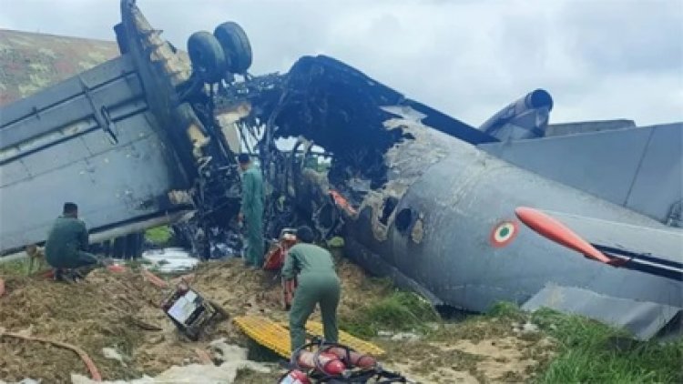 जोरहाट एयरबेस पर AN-32 क्रैश, 5 जवान बलिदान