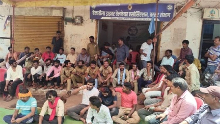 किरंदुल में तीसरे दिन भी चक्काजाम, एनएमडीसी पर असर