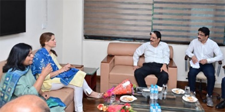 राज्य नीति आयोग और यूनिसेफ के बीच उच्चस्तरीय बैठक