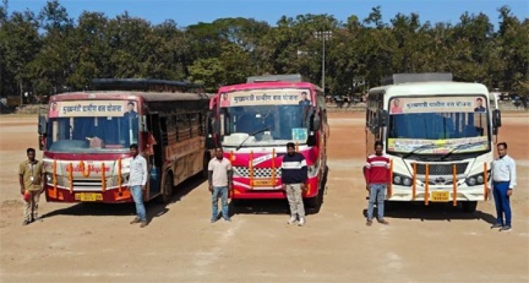 मुख्यमंत्री ग्रामीण बस योजना से जशपुर के गांवों में बढ़ी गतिशीलता