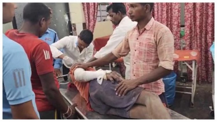 पिकअप पलटने से मजदूर घायल, इलाके में अफरा-तफरी