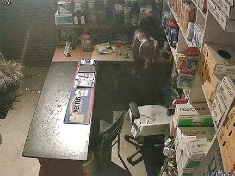 हार्डवेयर-इलेक्ट्रॉनिक्स शॉप में चोरों का धावा