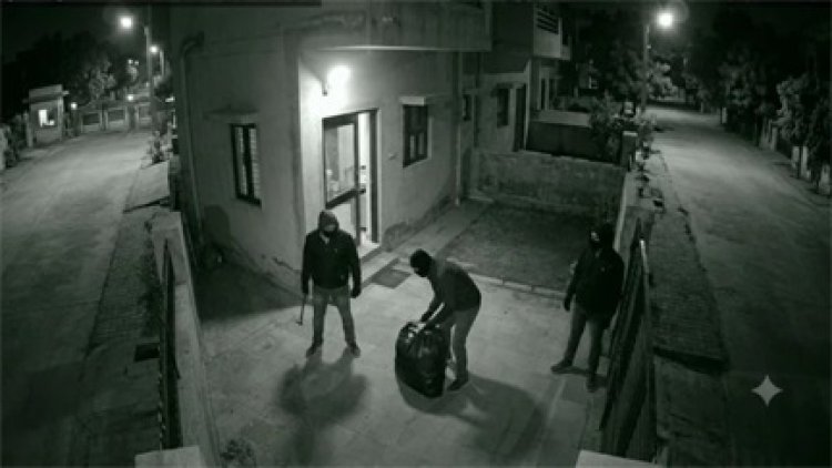नकाबपोश चोर CCTV में कैद, 20 किलो चांदी पार