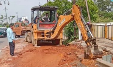 नाले पर अवैध पाटा हटाया, निगम की सख्त कार्रवाई