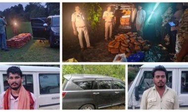 लग्जरी कारों से हो रही थी तस्करी, करोड़ों का गांजा बरामद