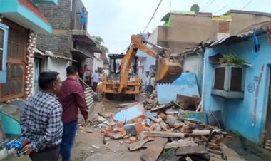 रायपुर में अतिक्रमण पर बड़ी कार्रवाई